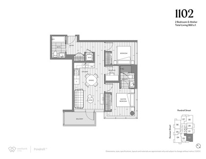 2-bedroom-and-atelier-005 at 1770 Pendrell, Downtown VW, Vancouver West