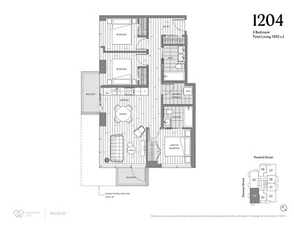 pendrell-3-bed-001 at 1770 Penderall, Downtown VW, Vancouver West