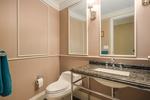 Guest bathroom at 2101 - 1328 Marinaside Crescent, Yaletown, Vancouver West