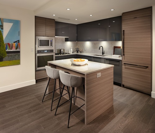 1204-3438 Sawmill Crescent Vancouver - Kitchen and Living at 1204 - 3438 Sawmill Crescent, South Marine, Vancouver East 1204-3438 Sawmill Crescent Vancouver - Kitchen and Living at 1204 - 3438 Sawmill Crescent, South Marine, Vancouver East