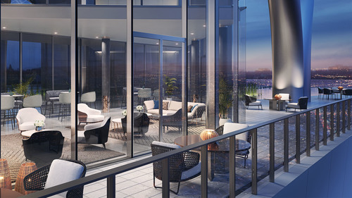 Concord Brentwood - Lounge and Terrace at 2311 - 4720 and 4730 Lougheed Highway, Brentwood Park, Burnaby North Concord Brentwood - Lounge and Terrace at 2311 - 4720 and 4730 Lougheed Highway, Brentwood Park, Burnaby North