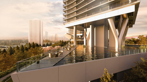 Concord Brentwood - Outdoor Terrace at 2311 - 4720 and 4730 Lougheed Highway, Brentwood Park, Burnaby North Concord Brentwood - Outdoor Terrace at 2311 - 4720 and 4730 Lougheed Highway, Brentwood Park, Burnaby North