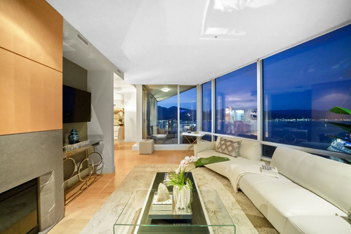 2404-1077 W. Cordova Street - Living Room at 2404 - 1077 W Cordova Street, Coal Harbour, Vancouver West 2404-1077 W. Cordova Street - Living Room at 2404 - 1077 W Cordova Street, Coal Harbour, Vancouver West