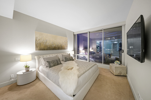 2404-1077 W. Cordova Street - Master Bedroom at 2404 - 1077 W Cordova Street, Coal Harbour, Vancouver West 2404-1077 W. Cordova Street - Master Bedroom at 2404 - 1077 W Cordova Street, Coal Harbour, Vancouver West