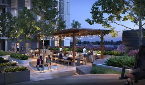 502-3430 E Kent Avenue South - Outdoor Terrace at 502 - 3430 E Kent Avenue South, South Marine, Vancouver East 502-3430 E Kent Avenue South - Outdoor Terrace at 502 - 3430 E Kent Avenue South, South Marine, Vancouver East