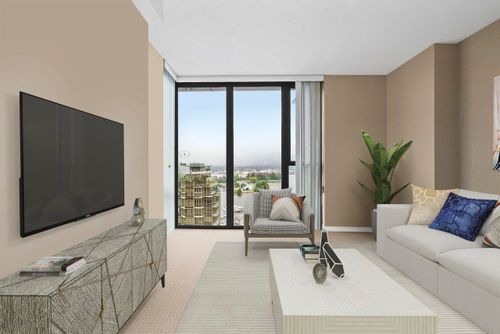 1331 W. Georgia St at the Pointe - Living Room at 3003 - 1331 W Georgia Street, Coal Harbour, Vancouver West 1331 W. Georgia St at the Pointe - Living Room at 3003 - 1331 W Georgia Street, Coal Harbour, Vancouver West