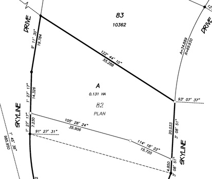 legal-plan at Lot A Skyline Drive, Gibsons & Area, Sunshine Coast
