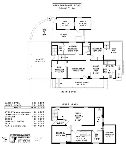 floor-plan at 4598 Whitaker Road, Sechelt District, Sunshine Coast