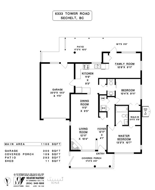 floor-plan at 6333 Tower Road, Sechelt District, Sunshine Coast