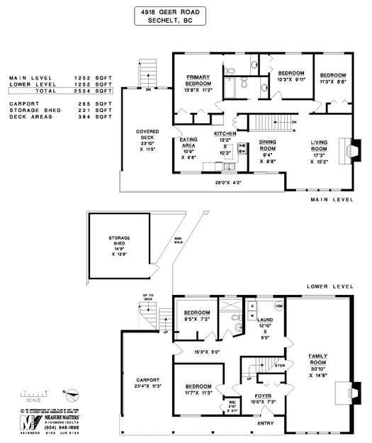 floor-plan at 4918 Geer Road, Sechelt District, Sunshine Coast