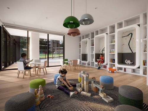 1 Market Square at Inlet District - kids playroom at 137 Buckingham Drive, Ioco, Port Moody