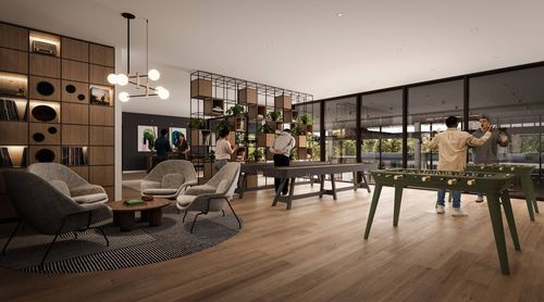 1 Market Square at Inlet District - amenity games room at 137 Buckingham Drive, Ioco, Port Moody