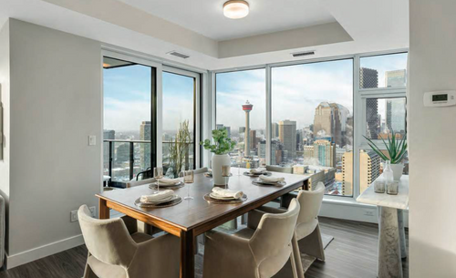 Dining-room-bosa at 530 3 Street Southeast, Calgary