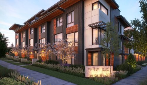 founders-block-south-rendering at 533 E 3rd Street, Queensbury, North Vancouver