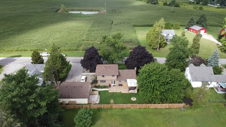 aerial at 4422 West Windham Quarterline Road, Windham