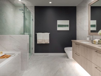 Bathroom at 412 - 747 E 3rd, Lower Lonsdale, North Vancouver