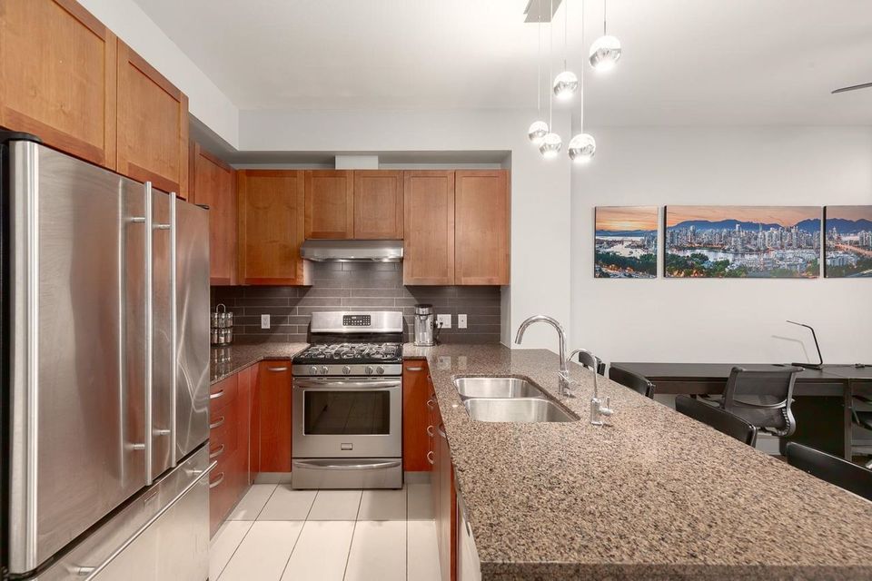Spacious kitchen layout at 406 - 5955 Iona Drive, University VW, Vancouver West