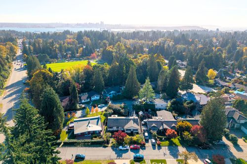 Aerial at 715 Kilkeel Place, Delbrook, North Vancouver