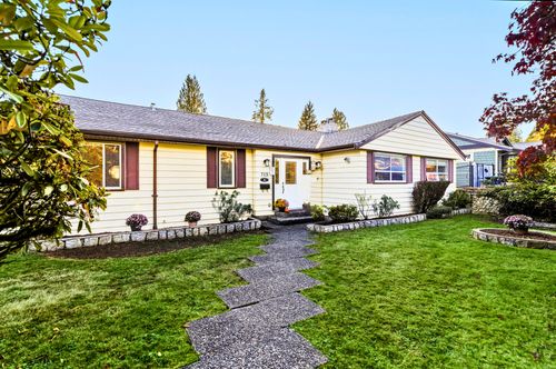 Front house view from Kilkeel  at 715 Kilkeel Place, Delbrook, North Vancouver