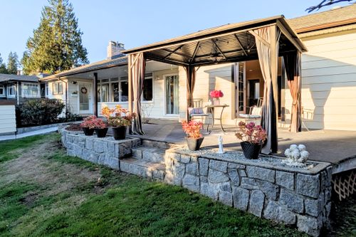 Rear Deck at 715 Kilkeel Place, Delbrook, North Vancouver