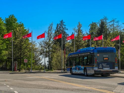 SFU main bus loop at 402 - 9298 University Crescent, Simon Fraser Univer., Burnaby North