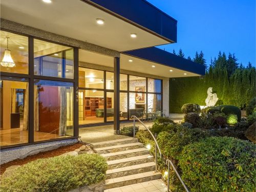 4-web-front-entrance-crop at 1439 Sandhurst Place, Chartwell, West Vancouver