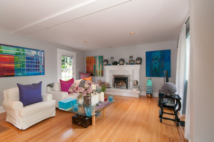 family room at 2967 Marine Drive, Altamont, West Vancouver