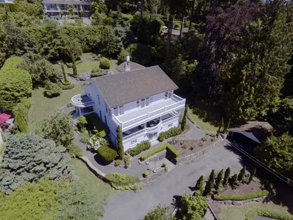 drone shot  at 2967 Marine Drive, Altamont, West Vancouver