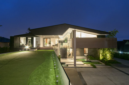 exterior back with putting green at 1071 Grovelan Road, British Properties, West Vancouver