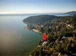 drone-with-red-pin at 4580 Marine Drive, Olde Caulfeild, West Vancouver