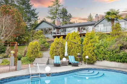 back-of-house at 4215 Rockridge Road, Caulfeild, West Vancouver