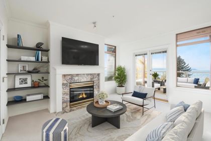 living-roomview at 302 - 2271 Bellevue Avenue, Dundarave, West Vancouver
