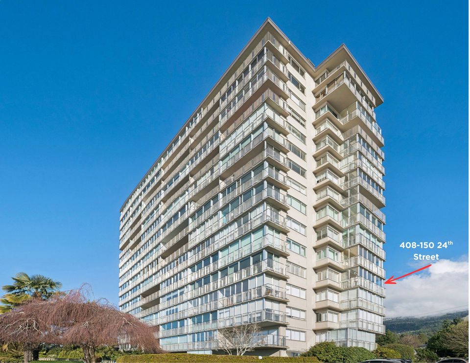 building-with-arrow1 at 408 - 150 24th Street, Dundarave, West Vancouver