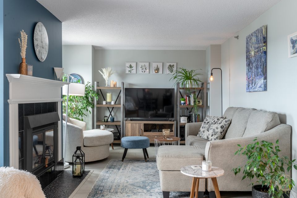 Living room at 1701 - 5018 49th Street, Downtown, Yellowknife