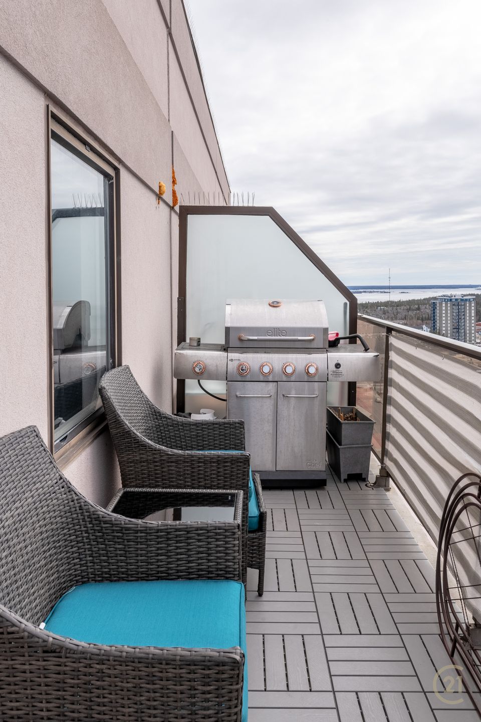 Balcony at 1701 - 5018 49th Street, Downtown, Yellowknife