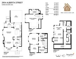 Floor plan at 2104 Alberta Street, False Creek, Vancouver West