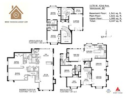 Floor plan at 1178 West 42nd Avenue, South Granville, Vancouver West Floor plan at 1178 West 42nd Avenue, South Granville, Vancouver West