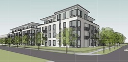 Rendering of the building at 405 - 288 West King Edward Avenue, Cambie, Vancouver West Rendering of the building at 405 - 288 West King Edward Avenue, Cambie, Vancouver West