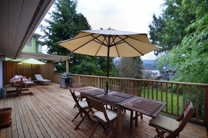 back patio at 352 N Dollarton Hwy, Dollarton, North Vancouver back patio at 352 N Dollarton Hwy, Dollarton, North Vancouver