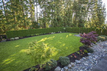 Yard at 1050 Magnolia Way, Anmore, Port Moody  Yard at 1050 Magnolia Way, Anmore, Port Moody
