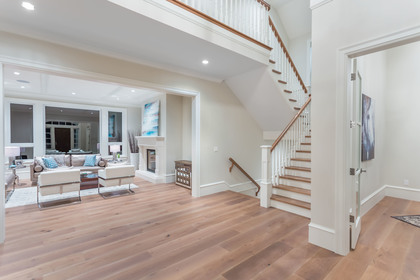 Warm sand coloured oak plank floors at  , Anmore, Port Moody Warm sand coloured oak plank floors at  , Anmore, Port Moody