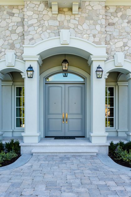 Elegant front entry at  , Anmore, Port Moody Elegant front entry at  , Anmore, Port Moody