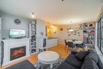 Large living space-Electric fireplace at 501 - 306 Sixth Street, Uptown NW, New Westminster
