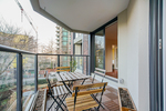 West facing covered deck at 303 - 1010 Burnaby Street, West End VW, Vancouver West