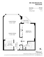 floor-plan at 601 - 456 Moberly Road, False Creek, Vancouver West