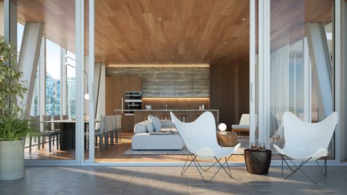 kitchen-living at 1515 Alberni Street, West End VW, Vancouver West