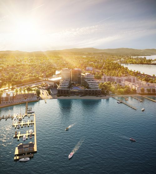 aqua_aerial_high_08 at 489 Bernard Avenue, Kelowna