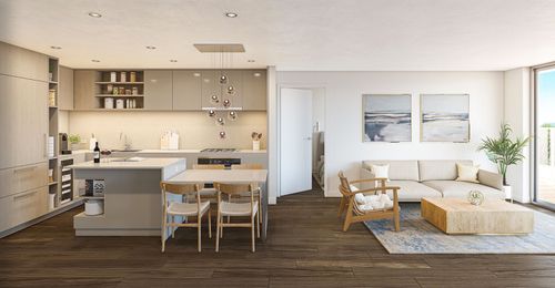 Kitchen-Living-Room at 2803 W 4th Avenue, Kitsilano, Vancouver West