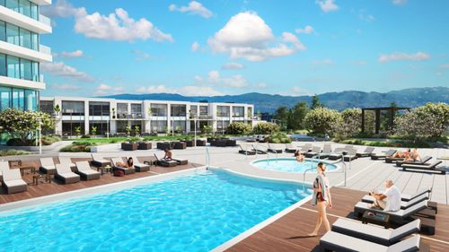 one-water-pool at 1187 Sunset Drive, Kelowna