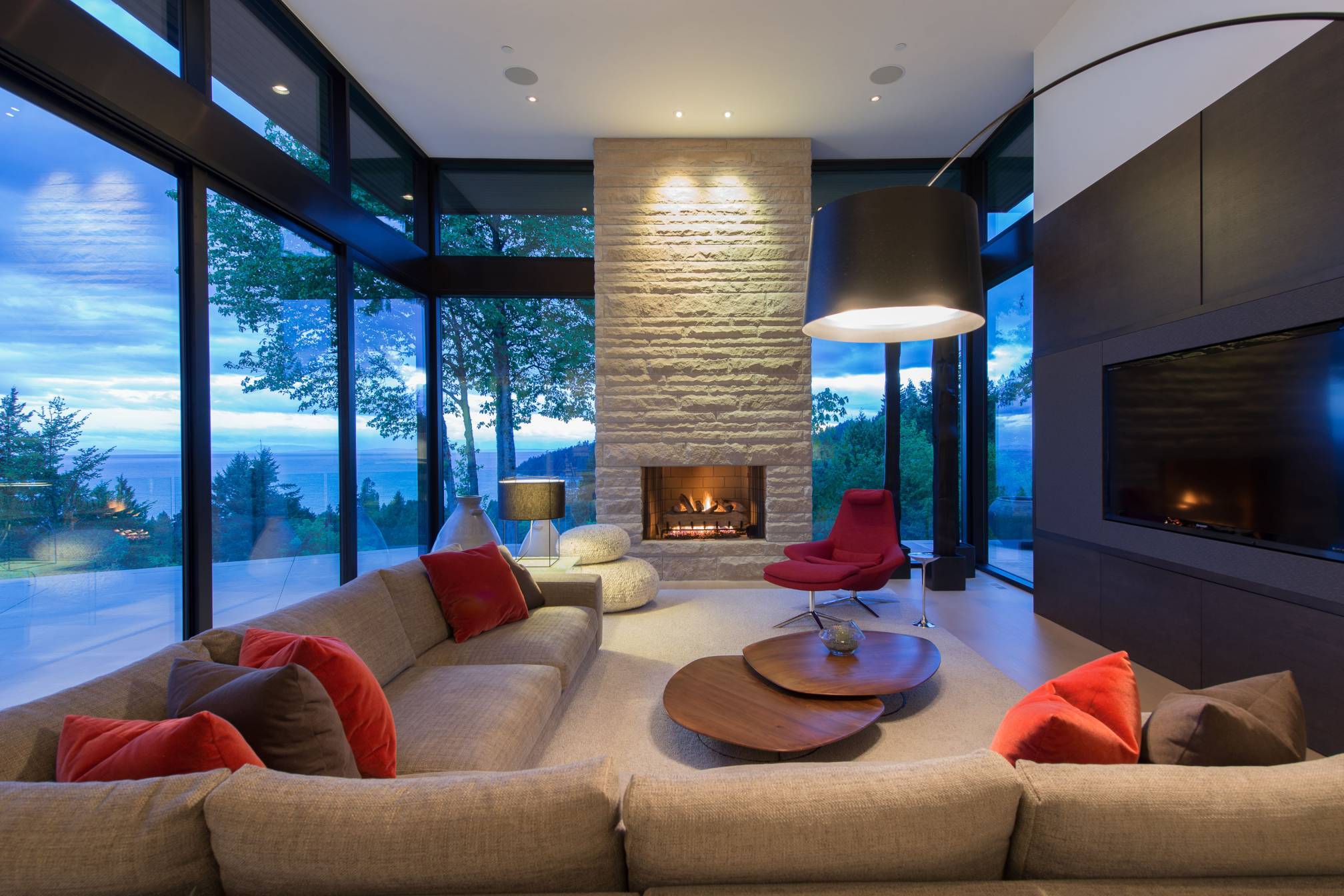 Living Room  at 4112 Burkehill Road, Bayridge, West Vancouver